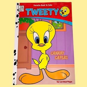 Looney Tunes Tweety Bird Canary Capers Coloring Book Dalmatian Press 2002 Y2K